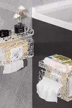 壁掛け トイレットペーパーホルダー【穴あけ不要・バスルーム用・ティッシュラック】