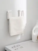 シンプルな磁石付きキッチンペーパーホルダー【穴あけ不要・壁掛けタイプ・保鮮膜収納対応】