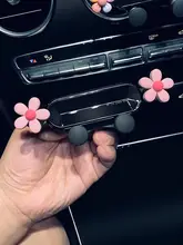 かわいい花柄の車載スマホホルダー【出風口取り付け・重力式】
