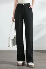 夏用 ストレッチワイドレッグパンツ【大きいサイズ・ロング・薄手・スリムフィット】