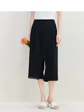 女性用ストレートカジュアルパンツ【夏用・シンプルデザイン】（セットアップ対応）