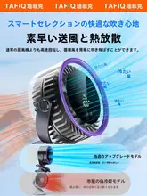 TAFIQ USB式デスクファン【静音・クリップ式・ミニサイズ・長時間継続使用】