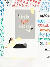 カラフルなキャラクターのステッカー【アルファベット・数字・DIY用・手帳装飾】（セットアップ対応）