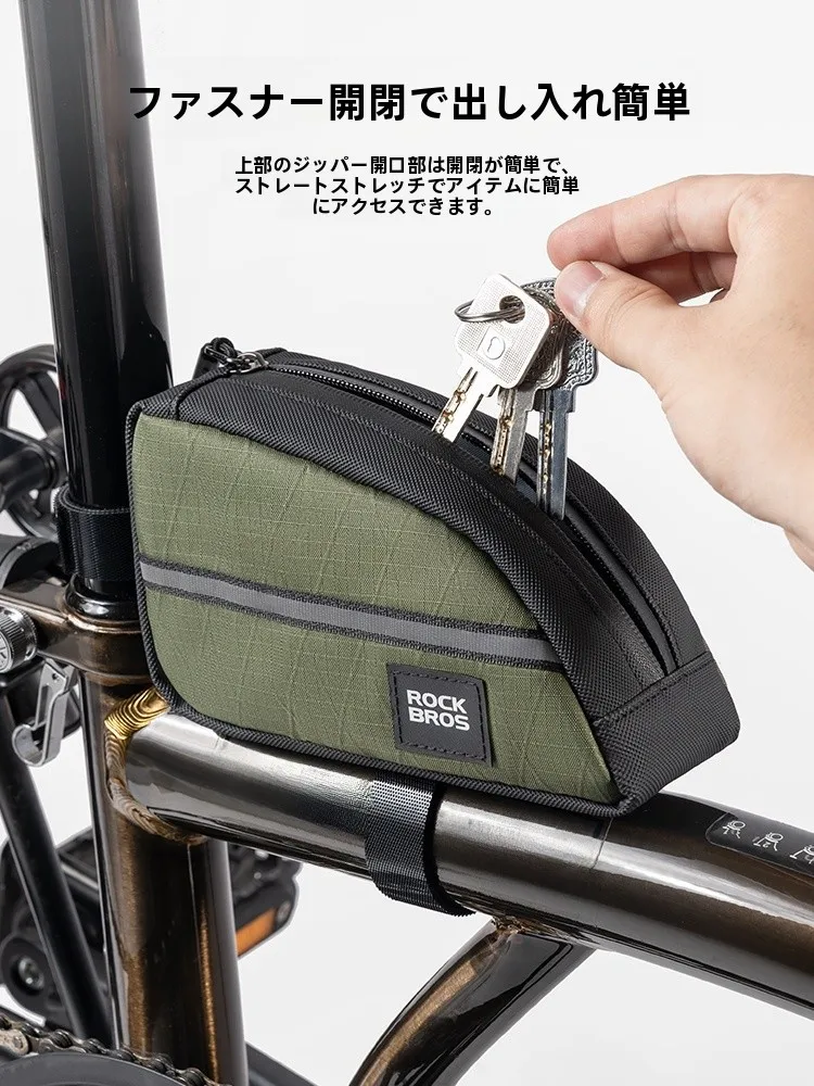 折りたたみ三角バッグ：バイク用おしゃれな上管包の実用性と設計特性