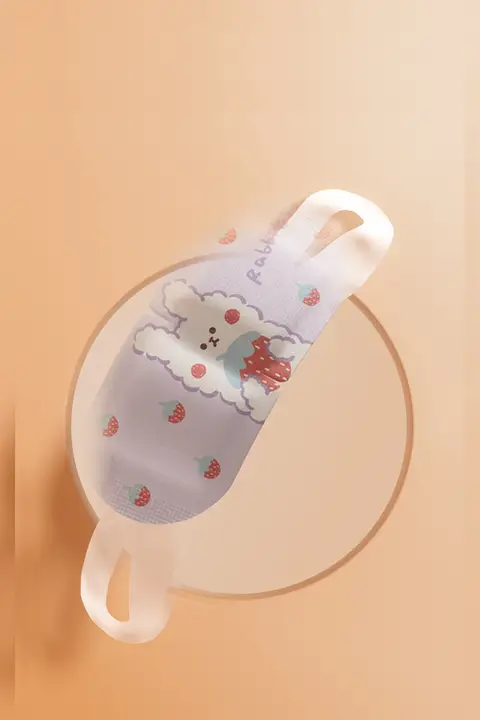 家庭用厚手ビニール袋【背面持ち手付き・小サイズと大サイズ・使い捨て・ゴミ箱用】