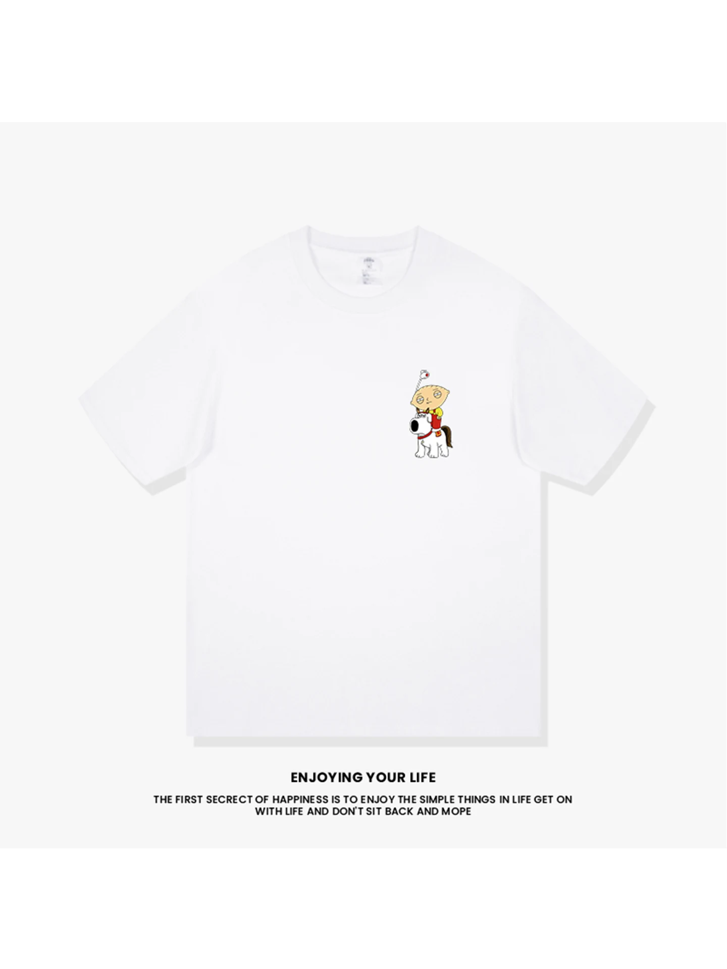 ユーモア満載のアニメプリント半袖Tシャツ：カジュアルシーンでのデザインと機能性のバランス
