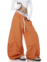 解構デザインのシワ加工レタープリントパンツ【ユニセックス・ジャズダンス用・ワイドレッグ】
（セットアップ対応）