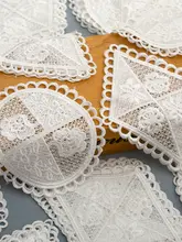 厚手ポリエステル製 エンボス刺繍ダイヤモンド布パッチ