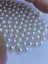 天然淡水パール 粒状 DIY用 半孔円形【極上の輝き・ミラー仕上げ】