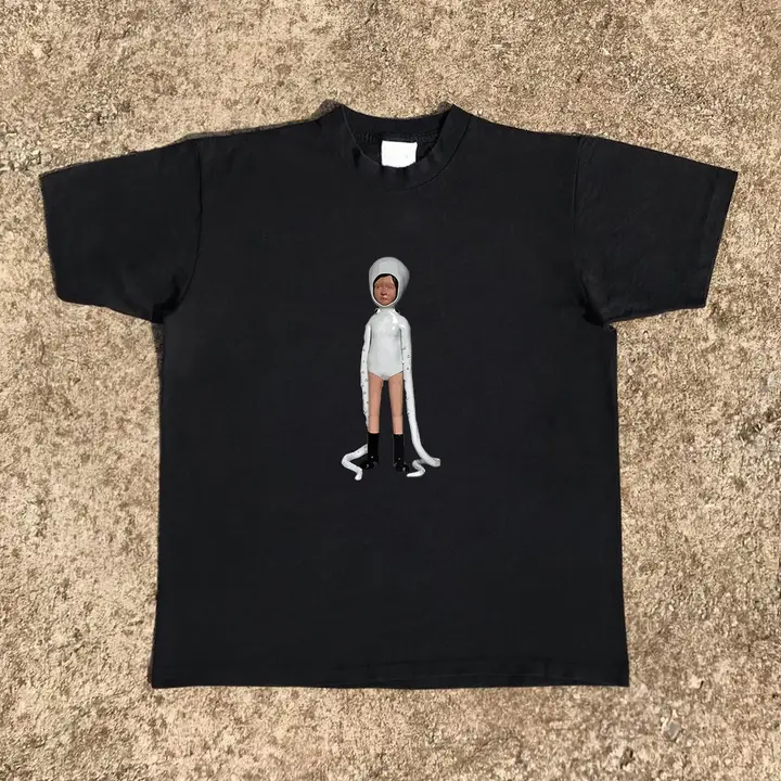 ユニークなデザインのカップル用Tシャツ【半袖・透気性・コミカルスタイル】