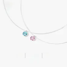 S925銀の人魚の涙ネックレス【夏用・見えないライン・ユニークデザイン・万能アクセサリー・鎖骨チェーン】