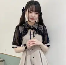 ロリータスタイルの心型ペンダント付き大きいサイズワンピース