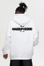 パーカー メンズ 厚手 ストリート アメカジ 秋冬 ペアルック アウター「WASSUP」
