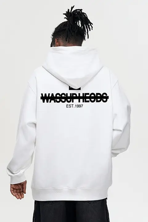 パーカー メンズ 厚手 ストリート アメカジ 秋冬 ペアルック アウター「WASSUP」