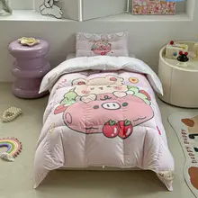高級白鹅绒使用の子供用羽毛布団【冬用・加厚保温・抗菌仕様】