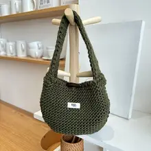 韓国東大門新作ニットトップハンドルバッグ