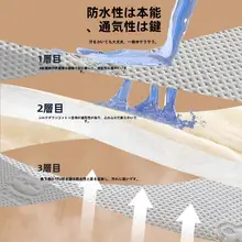 防水尿対策マットレスカバー【極上の柔らかさ・通気性・洗濯機対応】