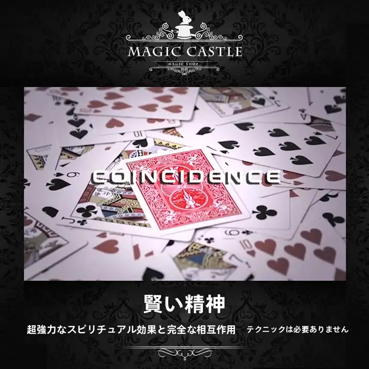 カードマジック道具【心理効果・驚きのコインシデンス・心を揺さぶる演出】