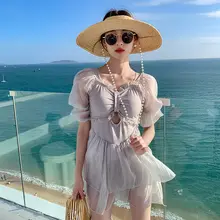 女の子用水着【ワンピース・フリル付き・親子リンクコーデ】