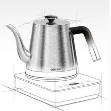 純チタン製 電気ケトル【高級感・全自動給水・お茶用】