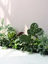 フェイク植物 フラワーボックス 屋外使用 緑化用 セット