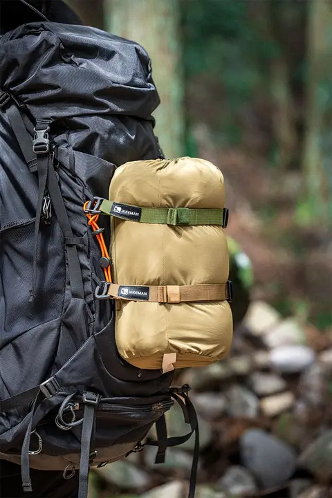 HIKEMAN アウトドア用多機能ストラップカメラバッグ固定クリンチタクティカルバックパック拡張圧縮バンド