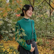 花吉 羊脂白 ハイネックウールニットセーター【レディース・秋冬用・全自動】