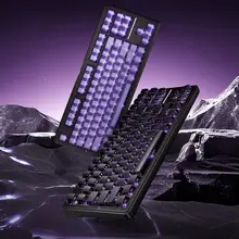 タマイズ可能な三モードワイヤレスキーボード【Bluetooth・ゲーミング・オフィス用・87鍵配列】