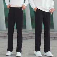 シンプルなデザインのメンズカジュアルパンツ【薄手・直筒・フィット】
