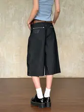 クロップドパンツ レディース 原色デニム ワイド ストレート ルーズ ヴィンテージ 夏