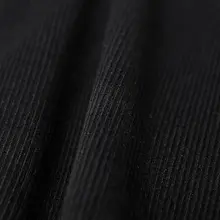 秋季通勤用ストライプデザインの膝丈コーデュロイスカート【加厚・保温・女性用】