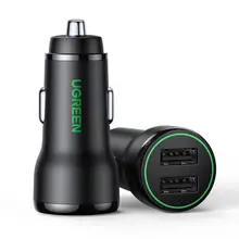 車載急速充電器【USB二口・シガーソケット変換】