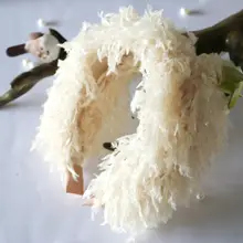 新作 手作りの毛糸立体ヘアバンド