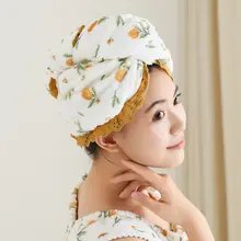 吸水性に優れた二重構造のドライキャップ【極上の柔らかさ・速乾性・ヘアタオル】（セットアップ対応）
