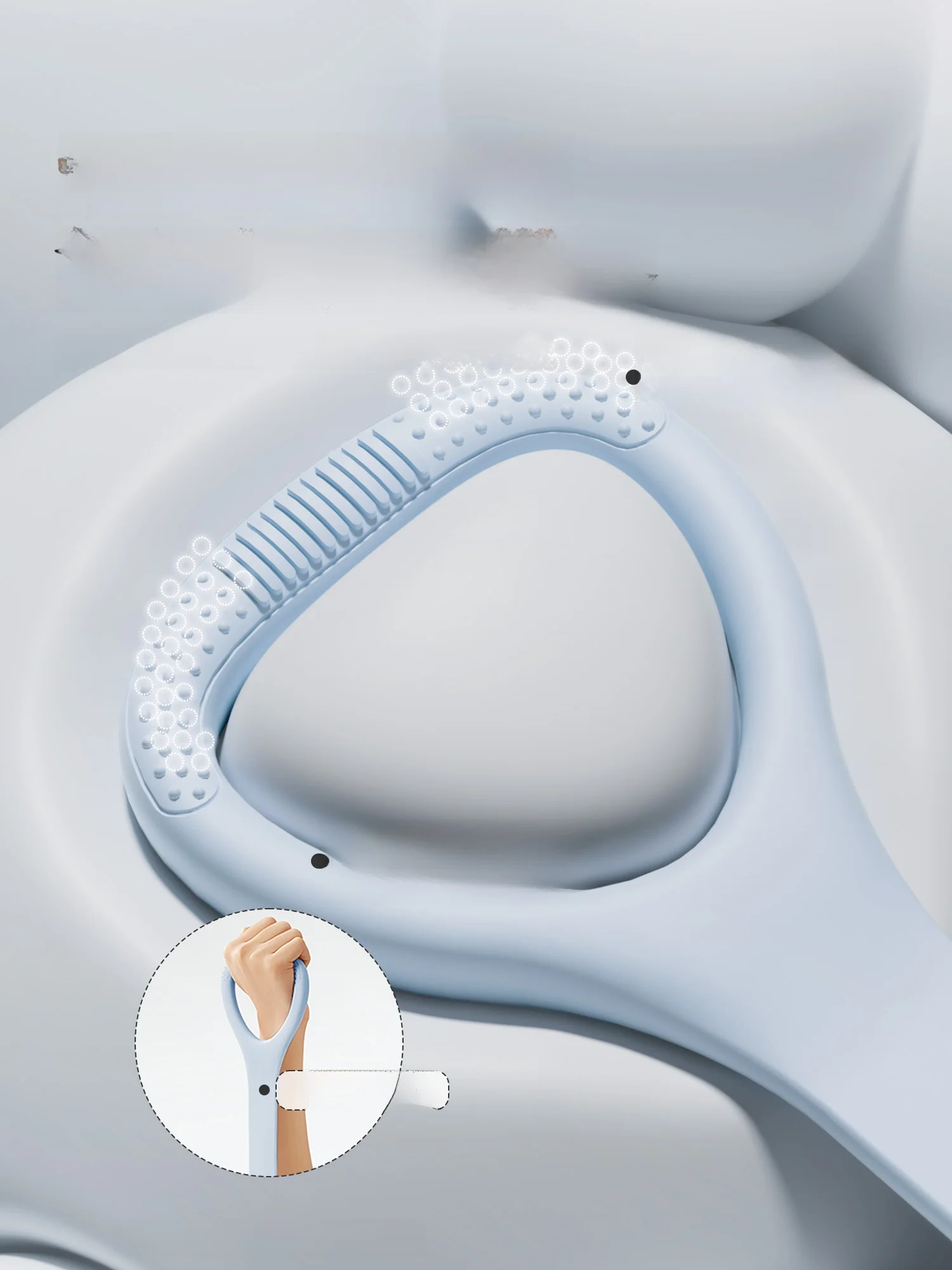 umay 8字型トレーニングバンド：女性向け背中ストレッチに最適なシリコンバンドの実用性
