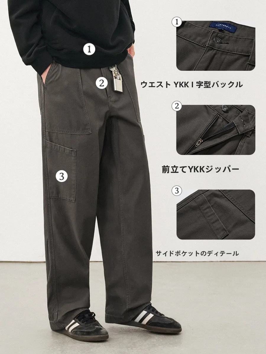 洗濯機で洗えるカーゴパンツの実用性：714streetの水洗い加工工装パンツを徹底解説