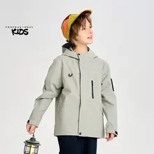 子供用アウトドア防風防水ジャケット【登山・旅行・男女兼用・シングルレイヤー】