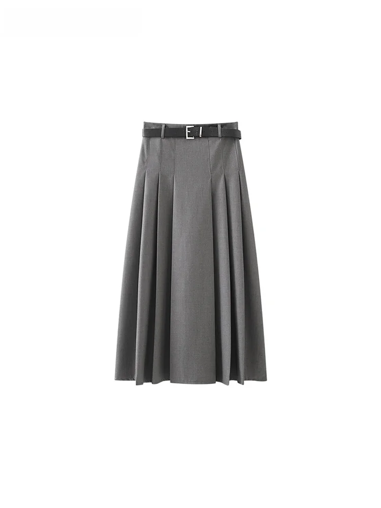 大人可愛い服 40代コーデの秘密：コットンリネンAラインスカートで自然な可愛さを実現
