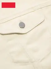 春季新作 オーバーサイズデニムジャケット【コットン製・洗い加工・シンプルデザイン】