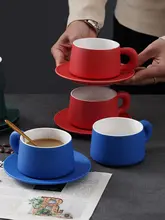 高級感ある手作り陶器コーヒーカップ【シンプルデザイン・ティータイム用・家庭用】