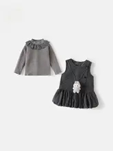 サロペットスカート   セットアップ キッズ ガールズ お姫様ドレス おしゃれ 秋冬