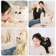 猫デザインの抱き枕【毛羽立ち柔らか・リビング・寝室用】