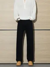 フィットのメンズカジュアルパンツ【ゆったりシルエット・ドレープ感】