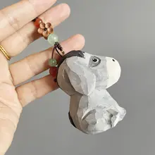 ユニークなデザイン！手作り彫刻のキーリング【バッグチャーム・ギフト向け】