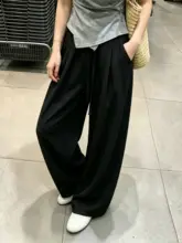 夏用薄手リネンワイドパンツ【極上の柔らかさ・フィット・シルエット美】（セットアップ対応）