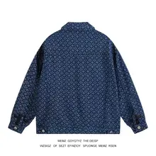 デザイン性のあるルーズフィットデニムジャケット【男女兼用・春秋用】