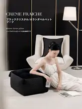 オットマン フロアクッション スツール 足置き 上品 柔らかい 玄関 靴替え リビング 家庭用
