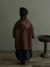 子供用 秋用コットンフード付きアウター【男の子用・カジュアルデザイン】