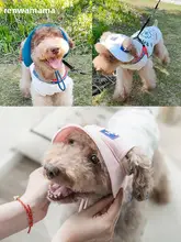 小型犬用 耳出し帽子＆防晒ベスト【涼感・アウトドア用】