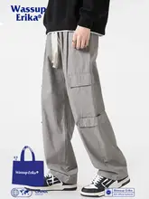 カーゴパンツ 男性 秋季 アメリカンレトロ ゆったりストレート ハイストリートパンツ